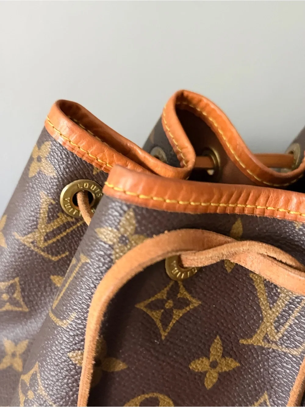 Louis Vuitton Petite Noe Vintage  Monogram Drawstring Bucket Bag